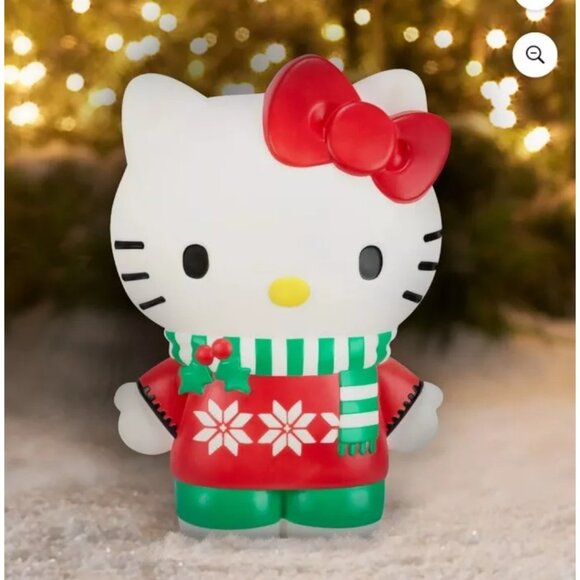 Hello Kitty Holiday Blow Mold Lights Up 26" LARGE VERSION Hard to Find NEW - Picture 4 of 5